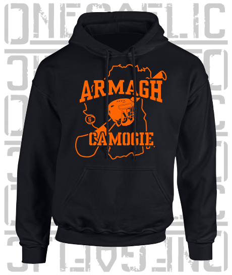 County Map Camogie Hoodie - Adult - Armagh