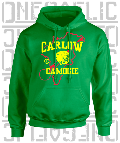 County Map Camogie Hoodie - Adult - All Counties Available