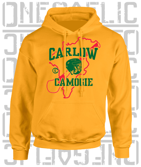 County Map Camogie Hoodie - Adult - Carlow