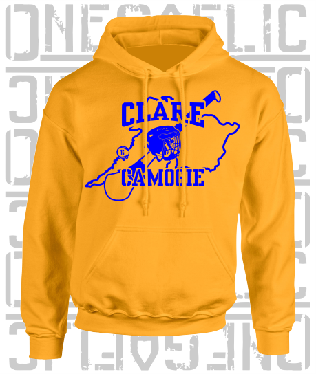 County Map Camogie Hoodie - Adult - Clare