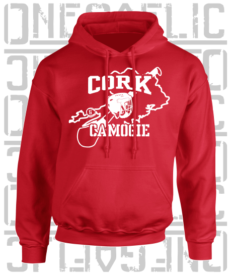 County Map Camogie Hoodie - Adult - All Counties Available