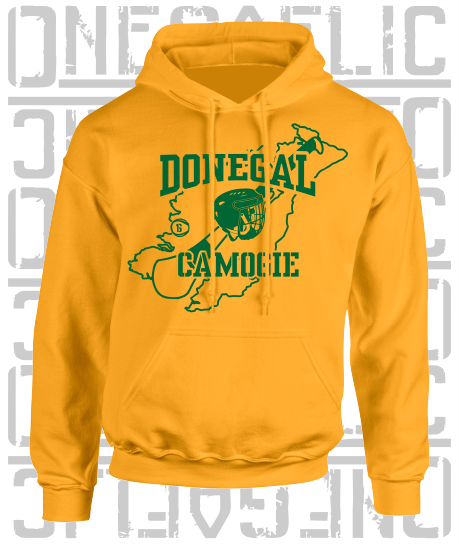 County Map Camogie Hoodie - Adult - Donegal