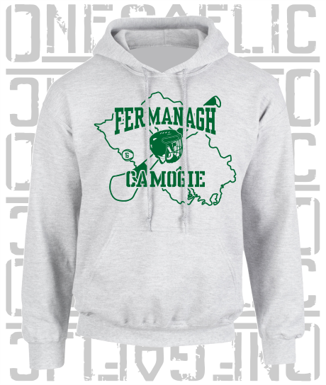 County Map Camogie Hoodie - Adult - Fermanagh