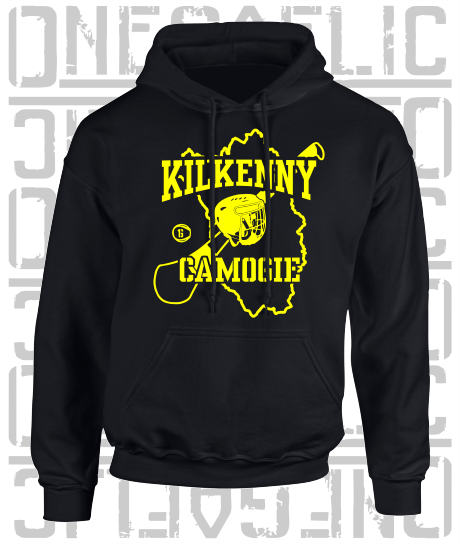 County Map Camogie Hoodie - Adult - Kilkenny