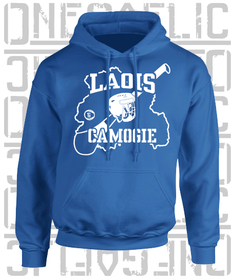 County Map Camogie Hoodie - Adult - Laois