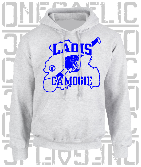 County Map Camogie Hoodie - Adult - Laois