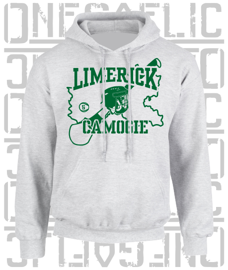 County Map Camogie Hoodie - Adult - Limerick