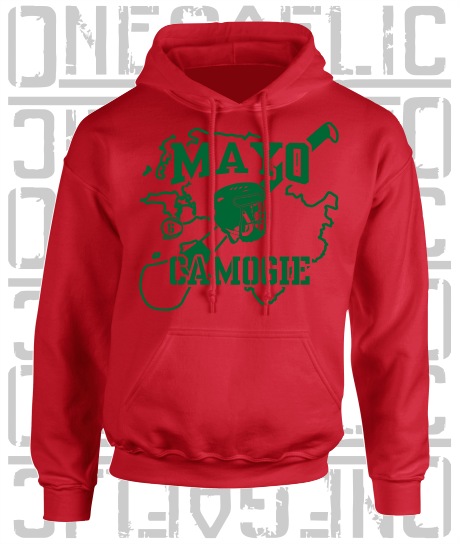 County Map Camogie Hoodie - Adult - Mayo