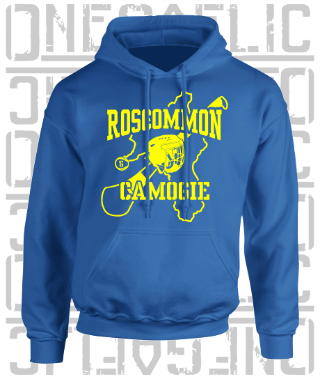 County Map Camogie Hoodie - Adult - Roscommon