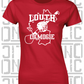 County Map Camogie Ladies Skinny-Fit T-Shirt - Louth