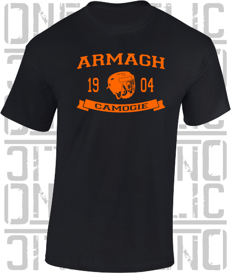 Camogie Helmet T-Shirt - Adult - Armagh