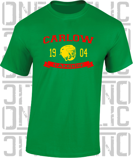 Camogie Helmet T-Shirt - Adult - Carlow