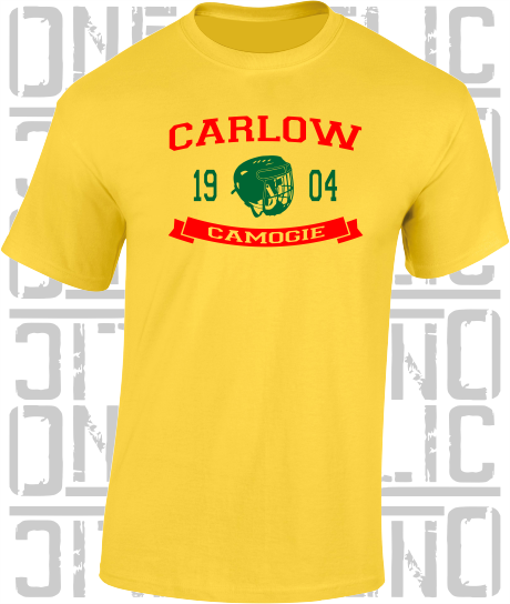 Camogie Helmet T-Shirt - Adult - Carlow