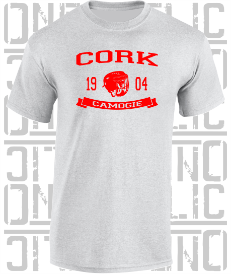 Camogie Helmet T-Shirt - Adult - Cork