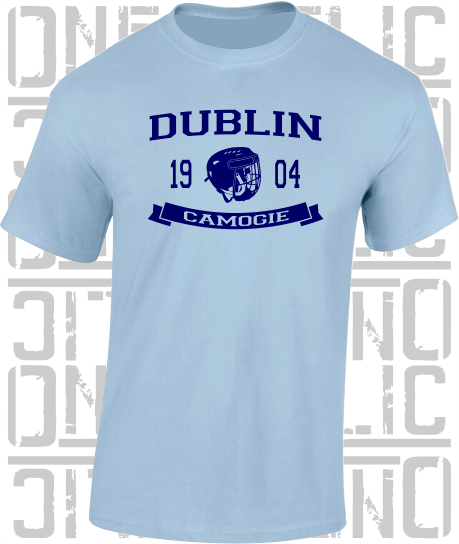 Camogie Helmet T-Shirt - Adult - Dublin