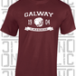 Camogie Helmet T-Shirt - Adult - Galway