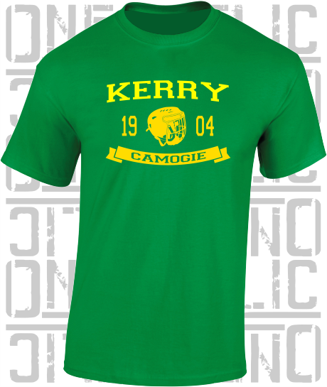 Camogie Helmet T-Shirt - Adult - Kerry