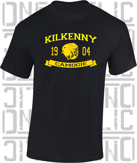 Camogie Helmet T-Shirt - Adult - Kilkenny