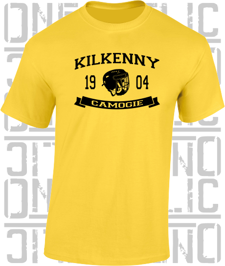 Camogie Helmet T-Shirt - Adult - Kilkenny