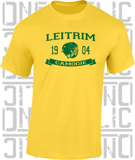 Camogie Helmet T-Shirt - Adult - Leitrim