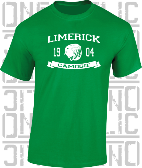 Camogie Helmet T-Shirt - Adult - Limerick
