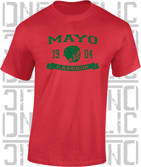 Camogie Helmet T-Shirt - Adult - Mayo