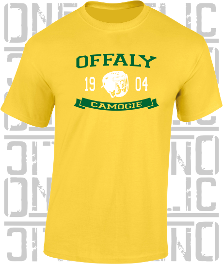 Camogie Helmet T-Shirt - Adult - Offaly