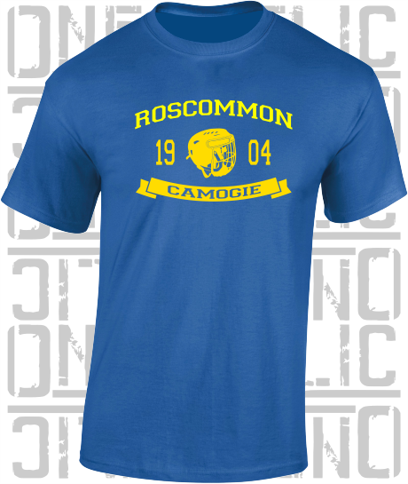 Camogie Helmet T-Shirt - Adult - Roscommon