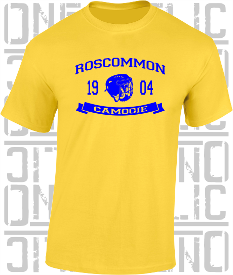 Camogie Helmet T-Shirt - Adult - Roscommon
