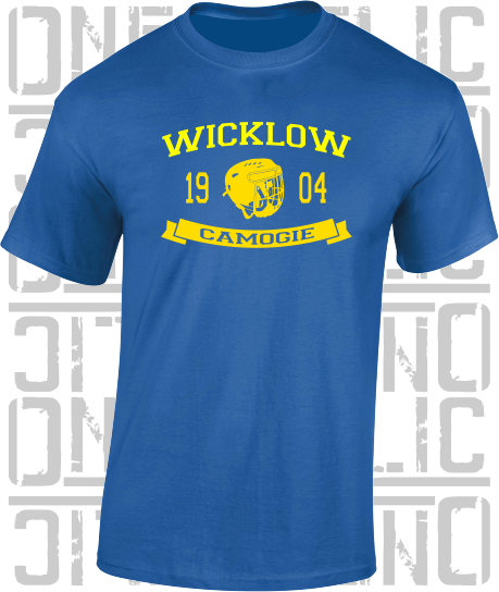 Camogie Helmet T-Shirt - Adult - Wicklow