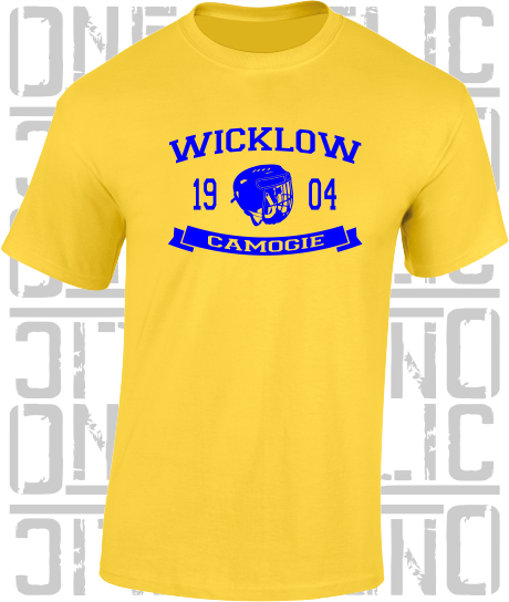 Camogie Helmet T-Shirt - Adult - Wicklow