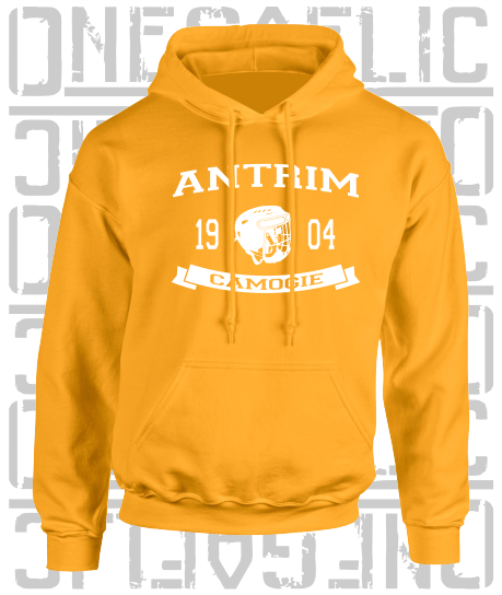 Camogie Helmet Design Hoodie - Adult - Antrim