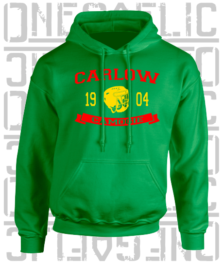Camogie Helmet Design Hoodie - Adult - Carlow