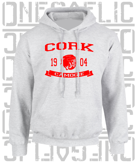 Camogie Helmet Design Hoodie - Adult - Cork