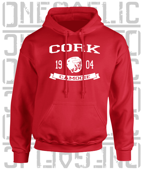 Camogie Helmet Design Hoodie - Adult - Cork