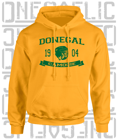 Camogie Helmet Design Hoodie - Adult - Donegal