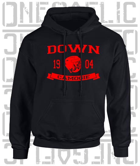 Camogie Helmet Design Hoodie - Adult - Down