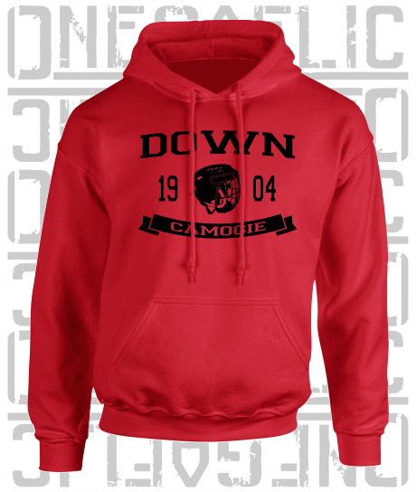 Camogie Helmet Design Hoodie - Adult - Down