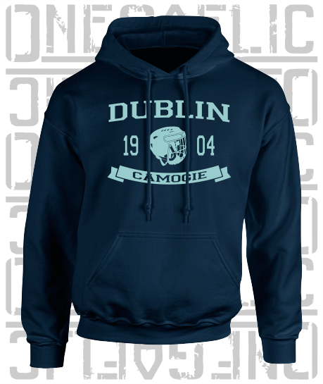 Camogie Helmet Design Hoodie - Adult - Dublin