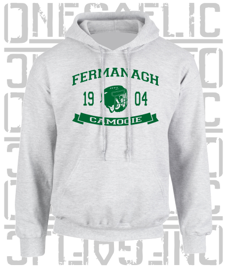 Camogie Helmet Design Hoodie - Adult - Fermanagh