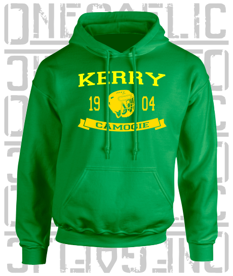 Camogie Helmet Design Hoodie - Adult - Kerry