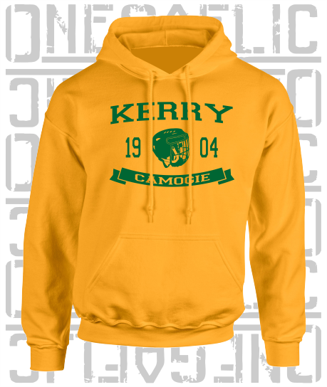 Camogie Helmet Design Hoodie - Adult - Kerry