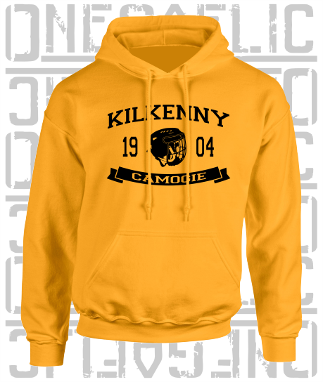 Camogie Helmet Design Hoodie - Adult - Kilkenny