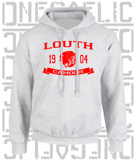 Camogie Helmet Design Hoodie - Adult - Louth