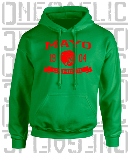 Camogie Helmet Design Hoodie - Adult - Mayo