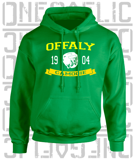 Camogie Helmet Design Hoodie - Adult - Offaly