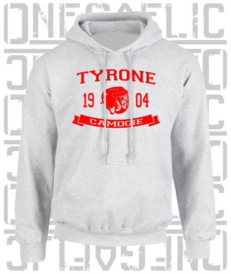 Camogie Helmet Design Hoodie - Adult - Tyrone