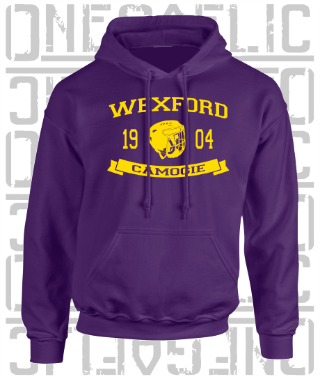 Camogie Helmet Design Hoodie - Adult - Wexford