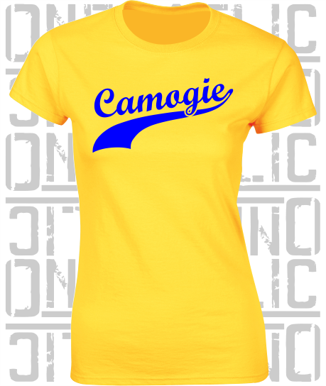 Camogie Swash T-Shirt - Ladies Skinny-Fit - Clare