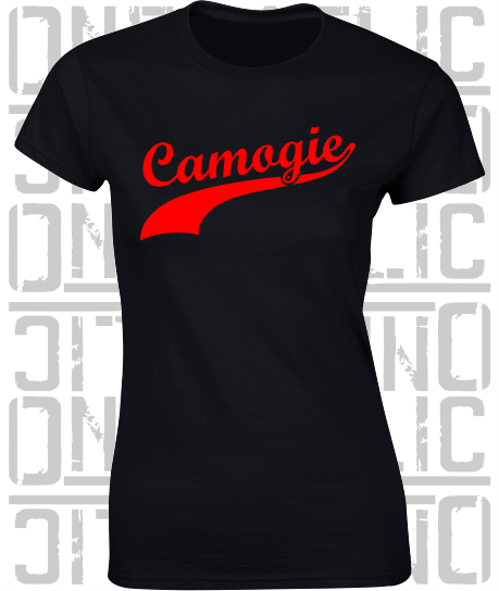 Camogie Swash T-Shirt - Ladies Skinny-Fit - Down